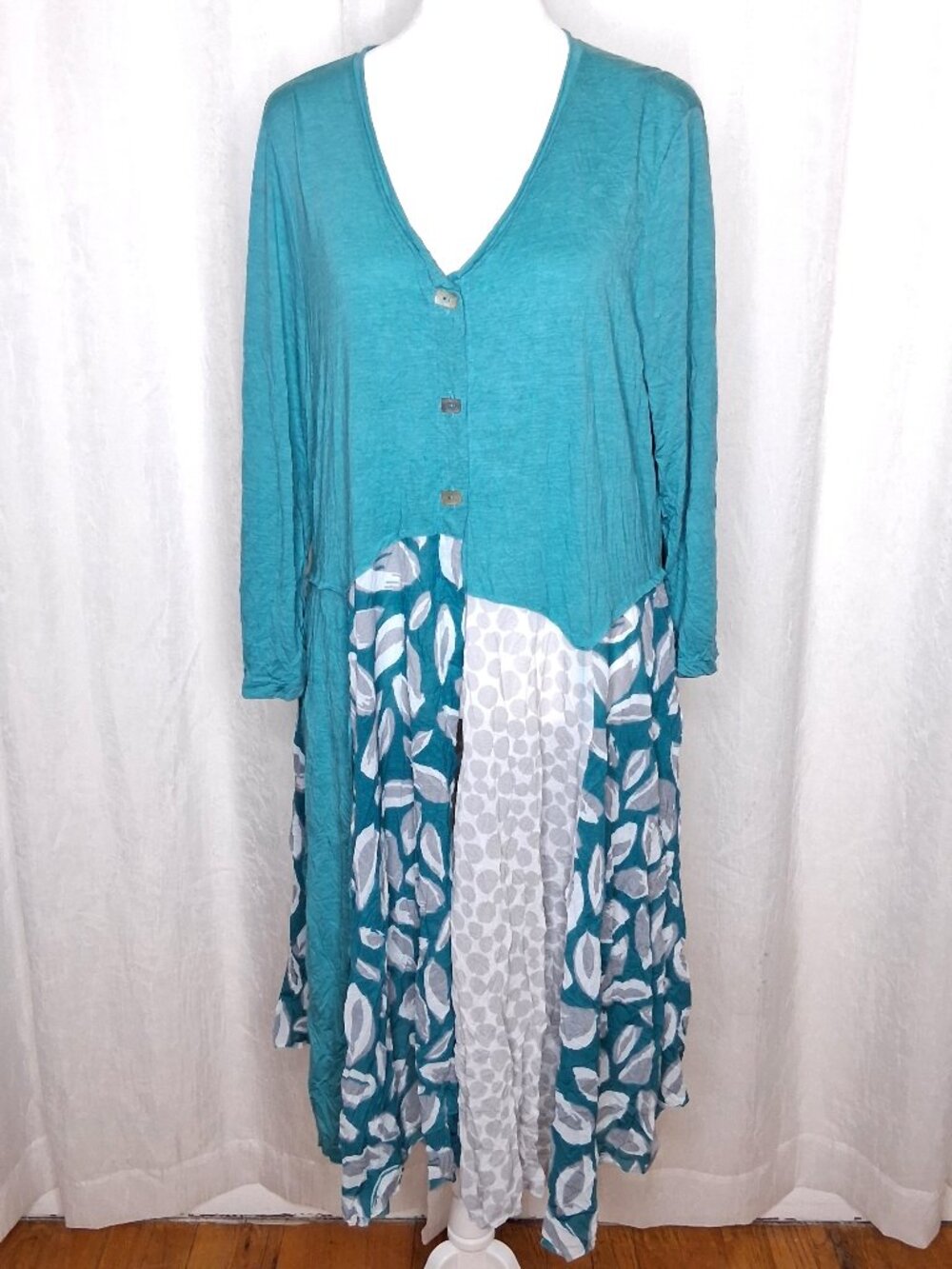 Chalet et Ceci Orla Jacket 3 Button Tunic Mixed Media Prints